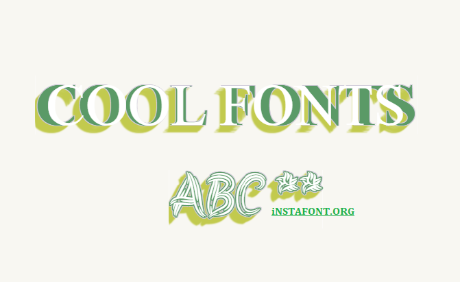 Cool Fonts