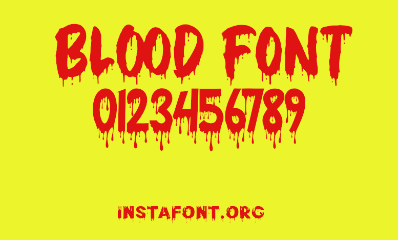 Blood Splatter font