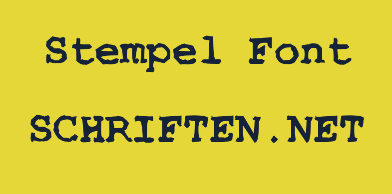 Stempel font